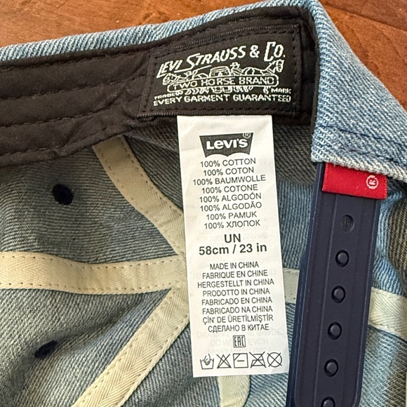 Levi's Classic Blue Denim Hat - Picture 5 of 11